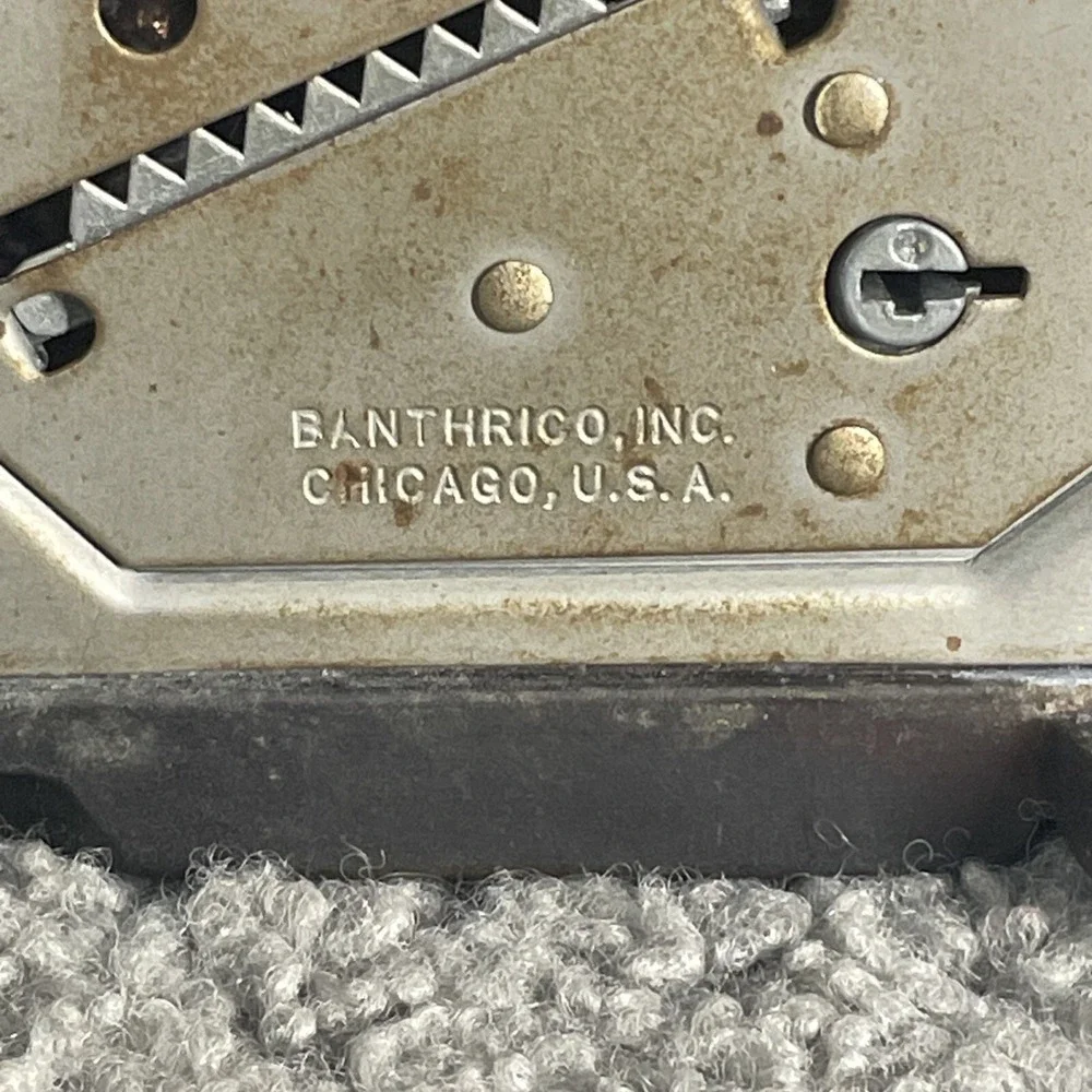 1970's Vintage Banthrico Cast Metal Coin‎ Bank  Ford Car Brass Finish USA